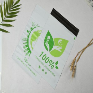 Compostable Biodegradabilă amidon din porumb, care se expediază cu saci adezivi.